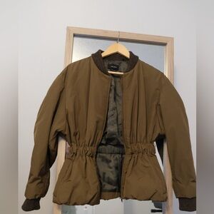 Isabel Marant khaki bomber jacket, size 34.
